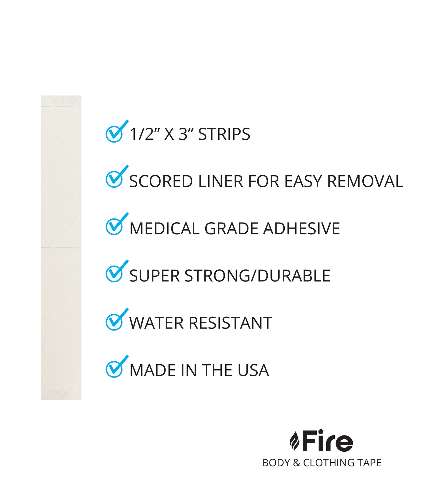 Fire Body and Clothing Tape-Everyday-36 Count